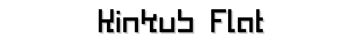 Kinkub flat font